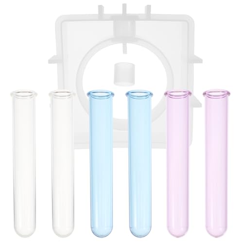 Abaodam 1 Satz Blumenvasen Mold für Teiliges mit Transparenten und Bunten Testrohren zur Kreativen Blumenpräsentation für DIY Projekte und Dekoration Abaodam 1 Satz Blumenvasen Mold für Teiliges mit Transparenten und Bunten Testrohren zur Kreativen Blumenpräsentation für DIY Projekte und Dekoration von Abaodam