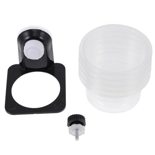 Abaodam 1 Satz Crawling Pet Supplies Futter und Wasserschale mit Saugnapf für Geckos und Reptilien Schalen Transparent und Langlebig für Terrarien und Einfache von Abaodam