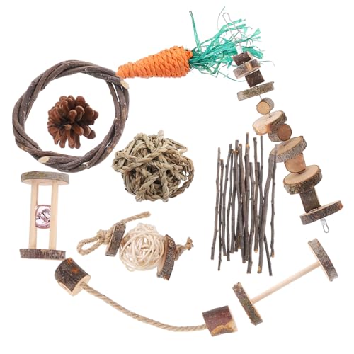 Abaodam 1satz Natur-Molar Spielzeug Für Kleintiere Kauspielzeug Für Meerschweinchen Hamster Und Kaninchen Sichere Käfigzubehör Mit Interaktivem Spielspaß Teiliges Set Abaodam 1satz Natur-Molar Spielzeug Für Kleintiere Kauspielzeug Für Meerschweinchen Hamster Und Kaninchen Sichere Käfigzubehör Mit Interaktivem Spielspaß Teiliges Set von Abaodam