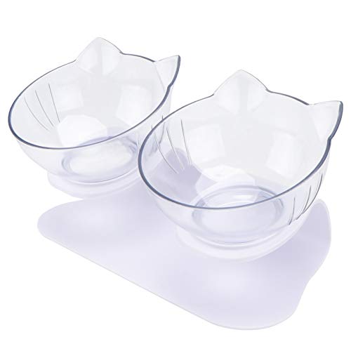 Abaodam 1 Satz Haustiernapf Gericht Futterspender Schüsseln Katzennäpfe Fütterung katzenfutter pet Supplies dogbowl Dog Bowls Futterautomat für Haustiere Haustierbedarf ABS-Material Weiß von Abaodam