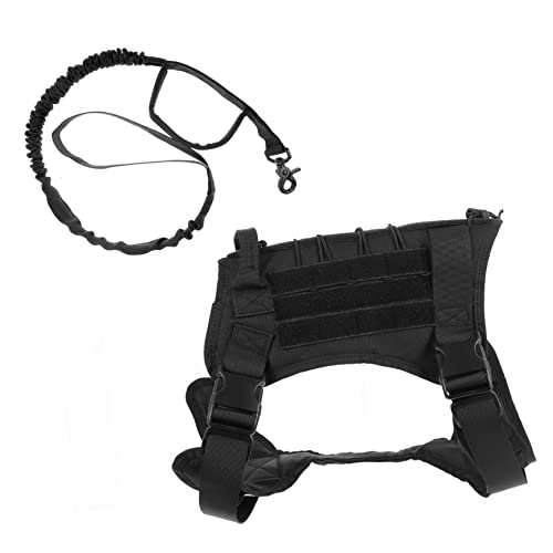 Abaodam 1 Satz Hunde Weste pet Supplies Hundegeschirr Atmungsaktive Hundeweste verstellbare hundeweste Outdoor-Weste groß mit für Haustierkabelbaum Outdoor-Haustierweste Oxford-Stoff Black von Abaodam