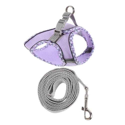 Abaodam 1 Satz Hundegeschirr Set für Kleine Hunde Verstellbares und Atmungsaktives Geschirr mit Leine XXS für Optimale und für und Aktivitäten im Freien von Abaodam