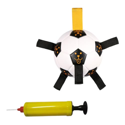 Abaodam 1 Satz Interaktives Hunde Aufblasbarer Fußball für Hunde Trainingspielzeug mit Lustigem Design Aufblaspumpe für Gesunde Beschäftigung und von Abaodam