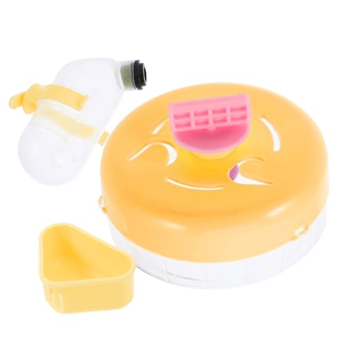 Abaodam 1 Satz Käfigzubehör Set für Kleine Tiere Teiliges Hamster Rad Futter und Wassernapf Wiederverwendbare Trinkflasche Material für Hamsterkäfige und Kleine Haustiere von Abaodam