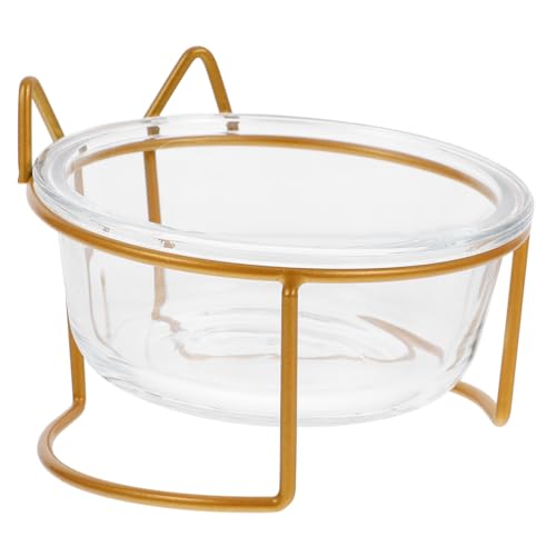 Abaodam 1 Satz Katzen -Tintenfischschale Pflege drinnen erzogen Einzel erhöht katzenfutter pet Supplies Haustierfutterschüssel Trinknapf für Katzen Haustiernapf mit Ständer Katzennapf Glas von Abaodam