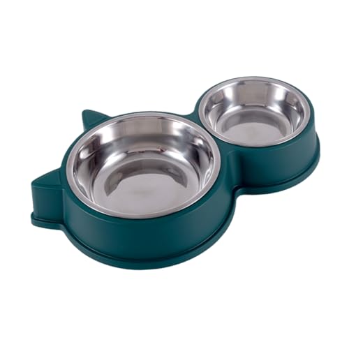 Abaodam 1 Satz Katzenfutter und Wassernapf Katzenohren Design Teiliges für Haustiere Stabiler Stand Frei für Katzen Zufällige Zufällige Farbe von Abaodam