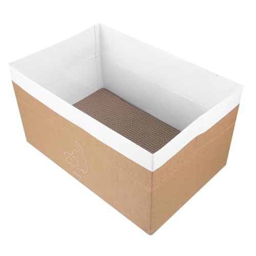 Abaodam 1 Satz Katzenkratzbrett Katzenstreu Schlafhaus Für Katzen Selbst Kratzer Matratze Kratzen Drinnen Bequemes Katzenhaus Katzenhäuser Katzenkratzbett Gewelltes Katzenbett Kraftpapier von Abaodam