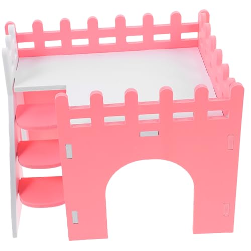 Abaodam Hamsterhaus Hideout für Kleintiere Abnehmbar aus PVC Rosa mit Rampe Sicher und Gesund für Hamster Meerschweinchen und Chinchillas Abaodam Hamsterhaus Hideout für Kleintiere Abnehmbar aus PVC Rosa mit Rampe Sicher und Gesund für Hamster Meerschweinchen und Chinchillas von Abaodam