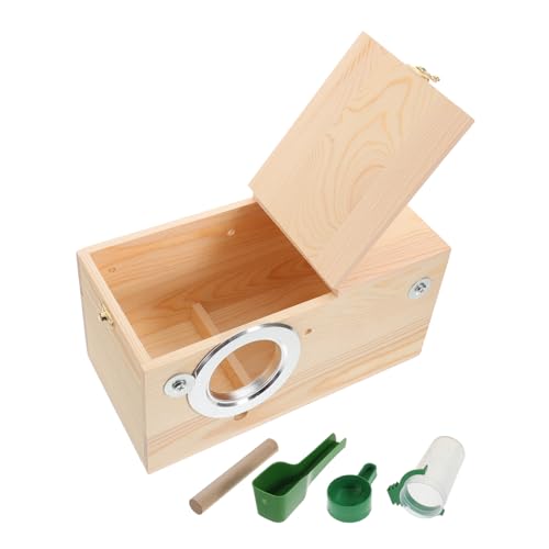 Abaodam 1 Satz Papageiennistbox Nistkästen Vogelkäfighaus Conure Kleines Sittichnest Papageiennest Nymphensittichnest Seilenhaus Zuchtkäfig Für Sittiche Vogelhaus Vogelhäuser Hölzern Beige Abaodam 1 Satz Papageiennistbox Nistkästen Vogelkäfighaus Conure Kleines Sittichnest Papageiennest Nymphensittichnest Seilenhaus Zuchtkäfig Für Sittiche Vogelhaus Vogelhäuser Hölzern Beige von Abaodam