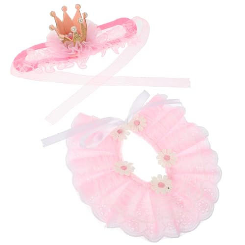 Abaodam 1 Satz Pet Birthday Hat Set Haustier Katzenhalsband Kragen Hunde Katzen für Katzen Prinzessin Kätzchen Zubehör Hundehalsband aus Spitze Welpenzubehör für Hündinnen Abaodam 1 Satz Pet Birthday Hat Set Haustier Katzenhalsband Kragen Hunde Katzen für Katzen Prinzessin Kätzchen Zubehör Hundehalsband aus Spitze Welpenzubehör für Hündinnen von Abaodam