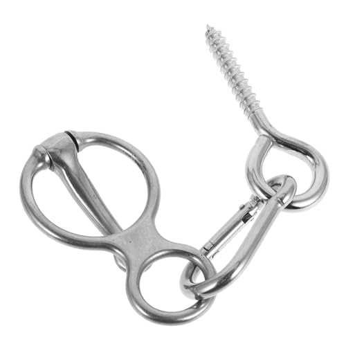Abaodam 1 Satz Pferde Krawattenring Sicheres Zubehör für Stall und Training Humane Lösung zur Verletzungsprävention mit Stabiler Halterung und Vielseitiger Anwendung Silber Abaodam 1 Satz Pferde Krawattenring Sicheres Zubehör für Stall und Training Humane Lösung zur Verletzungsprävention mit Stabiler Halterung und Vielseitiger Anwendung Silber von Abaodam