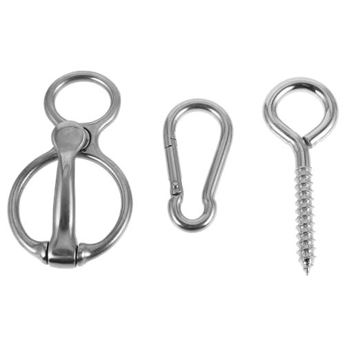 Abaodam 1 Satz Pferdezuchtbedarf pferdeanhänger Humpel für Pferde Halfter für Pferde Zubehör für Pferdeshows Pferdegeschirr Geschirr für Strickhalfter Rostfreier Stahl Silver von Abaodam
