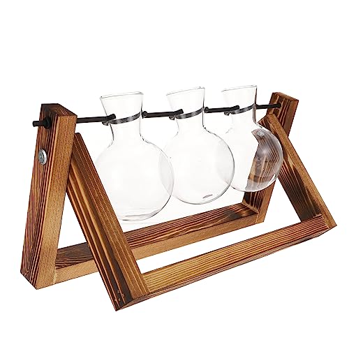 Abaodam 1 Satz Retro Pflanzen Terrarium mit Holzständer Tischvase für Hydroponikpflanzen Dekorative Glaskugel für für Pflanzenliebhaber und Wohnaccessoires Abaodam 1 Satz Retro Pflanzen Terrarium mit Holzständer Tischvase für Hydroponikpflanzen Dekorative Glaskugel für für Pflanzenliebhaber und Wohnaccessoires von Abaodam