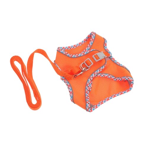 Abaodam 1 Satz Transportbox für Haustiere Hunde Haustierleine einstellbar züchten im Freien Gehen dekoratives Welpengeschirr kleines Geschirr für Welpen Haustierkabelbaum Polyester Orange Abaodam 1 Satz Transportbox für Haustiere Hunde Haustierleine einstellbar züchten im Freien Gehen dekoratives Welpengeschirr kleines Geschirr für Welpen Haustierkabelbaum Polyester Orange von Abaodam