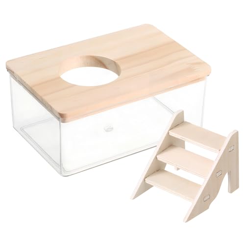 Abaodam 1 Set Hamster Badezimmer Hamster Badewanne Graben Sandbehälter Hamster Sandbad mit Leiter Hamster Substratbehälter Sandbadbehälter mit Leiter Hamster Verstecken ABS Transparent Abaodam 1 Set Hamster Badezimmer Hamster Badewanne Graben Sandbehälter Hamster Sandbad mit Leiter Hamster Substratbehälter Sandbadbehälter mit Leiter Hamster Verstecken ABS Transparent von Abaodam