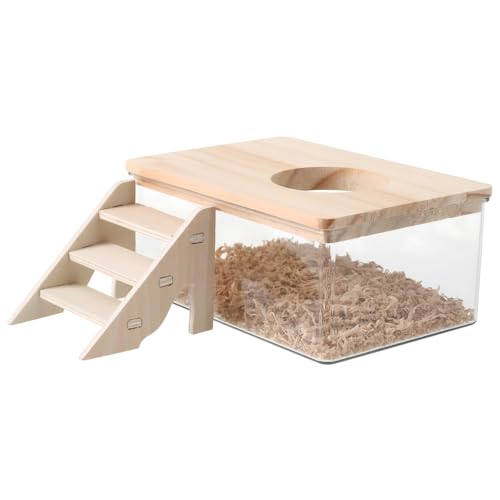 Abaodam 1 Set Hamsterbadezimmer Hamstersubstratbehälter Hamstersandbad Mit Leiter Sandbadbehälter Mit Leiter Hamsterzubehör Hamsterbadewanne Hamstertreppe Abs Transparent Abaodam 1 Set Hamsterbadezimmer Hamstersubstratbehälter Hamstersandbad Mit Leiter Sandbadbehälter Mit Leiter Hamsterzubehör Hamsterbadewanne Hamstertreppe Abs Transparent von Abaodam