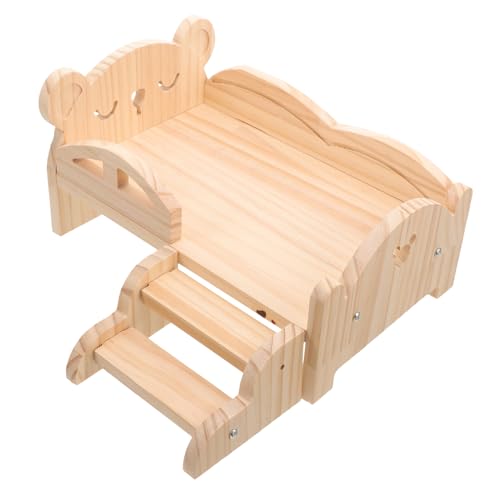 Abaodam 1 Set Hamsterbett aus Holz mit Treppe, robustes Hamsterbett für Meerschweinchen, Kaninchen, Kleintiere, einfach zu montieren, geräumig, ruhend, spielfreundliches Design Abaodam 1 Set Hamsterbett aus Holz mit Treppe, robustes Hamsterbett für Meerschweinchen, Kaninchen, Kleintiere, einfach zu montieren, geräumig, ruhend, spielfreundliches Design von Abaodam