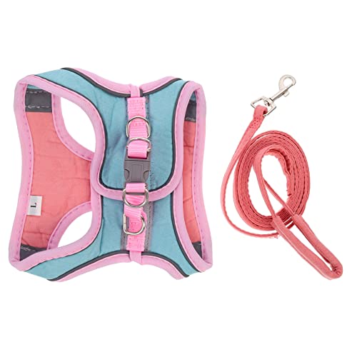 Abaodam 1 Set Katzengeschirr und reflektierende Weste, bequemes Laufseil für Kätzchen, leicht und einfach zu kontrollieren, für Outdoor-Aktivitäten für Haustiere von Abaodam