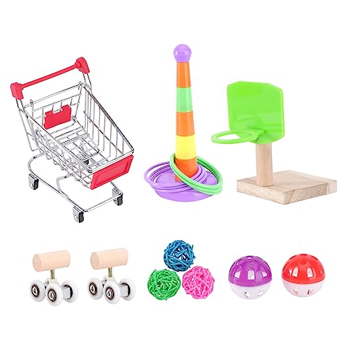 Abaodam 1 Set Vogelspielzeug Für Papageien Kauspielzeug Für Vögel Futtersuche Für Vögel Wellensittiche Vogeltrainingsspielzeug Indoor Skateboard Zufällige Farbe von Abaodam