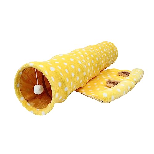 Abaodam 1 Stück Cat Zwei-Wege-Tunnel drinnen Crinkle-Tunnel für Haustiere Faltbarer katzentunnel cat House katzenkorb lustiger Katzentunnel Haustier-Katzen-Tunnel Yellow Abaodam 1 Stück Cat Zwei-Wege-Tunnel drinnen Crinkle-Tunnel für Haustiere Faltbarer katzentunnel cat House katzenkorb lustiger Katzentunnel Haustier-Katzen-Tunnel Yellow von Abaodam