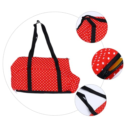 Abaodam 1 Stück Großer Roter Hundetransport Rucksack Tragetasche für Haustiere Atmungsaktiver und Bequemer Schulterrucksack für Outdoor Aktivitäten und Reisen mit Hunden von Abaodam