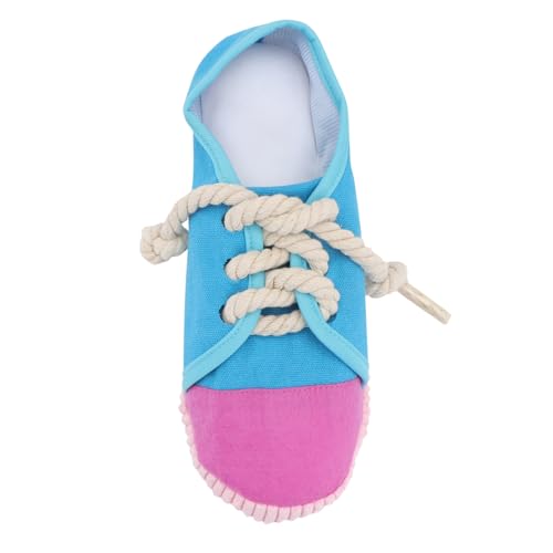 Abaodam 1 Stück Haustier Hausschuhe Schleifen Haustiere Quietschend Zahnen Hundespielzeug Tuff Hundespielzeug Knittert Hundeschuhe Für Kleine Hunde Haustier Blue Tuch von Abaodam
