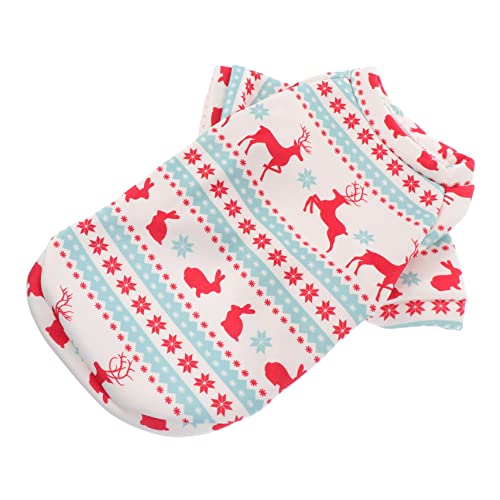 Abaodam 1 Stück Hundekleidung Hundeshirt Weihnachten weihnachtlicher hundepyjama Hund Weihnachts -Outfit Haustier-Festival-Kostüm Rentier-Hundekostüm Polyester-Vlies Weiß Abaodam 1 Stück Hundekleidung Hundeshirt Weihnachten weihnachtlicher hundepyjama Hund Weihnachts -Outfit Haustier-Festival-Kostüm Rentier-Hundekostüm Polyester-Vlies Weiß von Abaodam