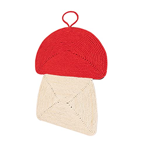 Abaodam 1 Stück Katzenspielzeug Kratzmatte aus Sisal mit Hängeseil Kratzpad für Kätzchen Schützend für Möbel Langlebig Design für Katzenliebhaber von Abaodam