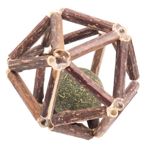 Abaodam 1 Stück Molar Peppermint Ball für Katzen Interaktives zur Zahnreinigung mit Katzenminze Lustiges Kauzeug für und Entspannte Katzen für Katzenliebhaber Braun von Abaodam