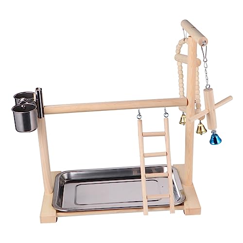 Abaodam 1 Stück Papageienständer Zubehör Hängend Stand Spielplatz Sittiche Budgie - Papageienspielzeug Lustig Vogelständer Hölzern Beige Zufällige Farbe Abaodam 1 Stück Papageienständer Zubehör Hängend Stand Spielplatz Sittiche Budgie - Papageienspielzeug Lustig Vogelständer Hölzern Beige Zufällige Farbe von Abaodam