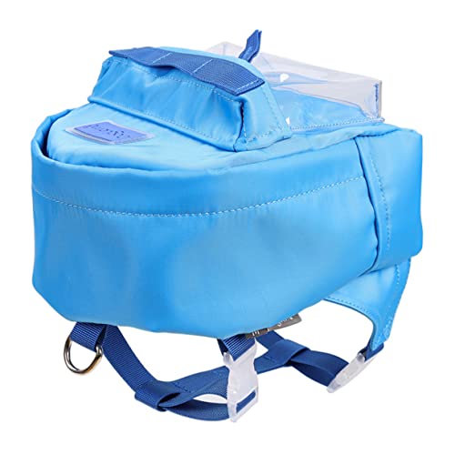 Abaodam 1 Stück Rucksack für Haustiere Reiserucksack Reisetasche für Tiere Atmungsaktive Tragetasche für Hunde und Katzen Wie Reisen Anti-Verlust-Reisetasche Hunde -Rucksack TPE-Plane Blau von Abaodam