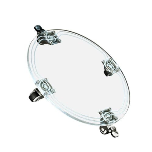 Abaodam 1 Stück Runder Blumentopfuntersetzer mit Transparenter Acryl Pflanzenroller für Drinnen und Draußen und Leicht Beweglich mit Rutschfestem und Robustem Design von Abaodam