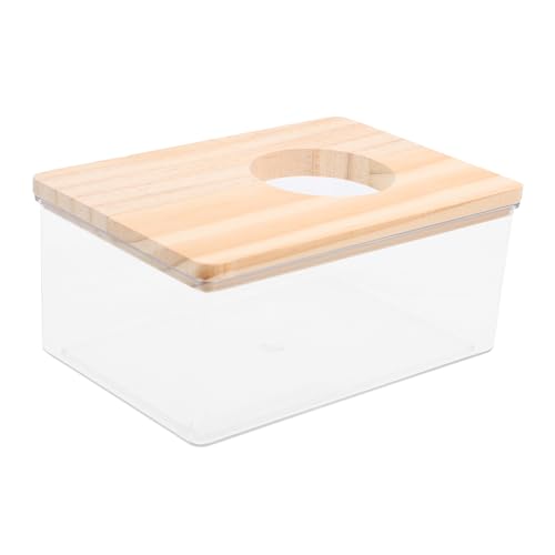 Abaodam 1 Stück Transparente Sandbad Box für Hamster und Kleintiere Multifunktionale Badewanne Futterstelle und Toilette für Chinchillas Meerschweinchen und Abaodam 1 Stück Transparente Sandbad Box für Hamster und Kleintiere Multifunktionale Badewanne Futterstelle und Toilette für Chinchillas Meerschweinchen und von Abaodam