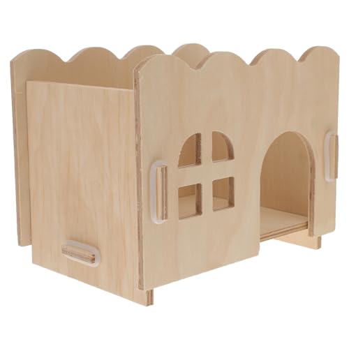 Abaodam 1 Stück Weißes Holzhausunterkunft Versteck Haustiere Hamsterhaus Klein Bausatz Häuser Haustier-mäuse-hütte Hamster Unterschlupf Spielhaus Holzhütte Hölzern Abaodam 1 Stück Weißes Holzhausunterkunft Versteck Haustiere Hamsterhaus Klein Bausatz Häuser Haustier-mäuse-hütte Hamster Unterschlupf Spielhaus Holzhütte Hölzern von Abaodam