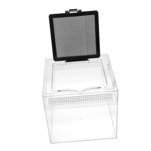 Abaodam 1 x Reptilien-Aufbewahrungskoffer, atmungsaktive Zuchtbox für kleine Haustiere, für Gecko-Schlange und Transport, Flucht-Design, mit stabiler Belüftung und Licht Abaodam 1 x Reptilien-Aufbewahrungskoffer, atmungsaktive Zuchtbox für kleine Haustiere, für Gecko-Schlange und Transport, Flucht-Design, mit stabiler Belüftung und Licht von Abaodam