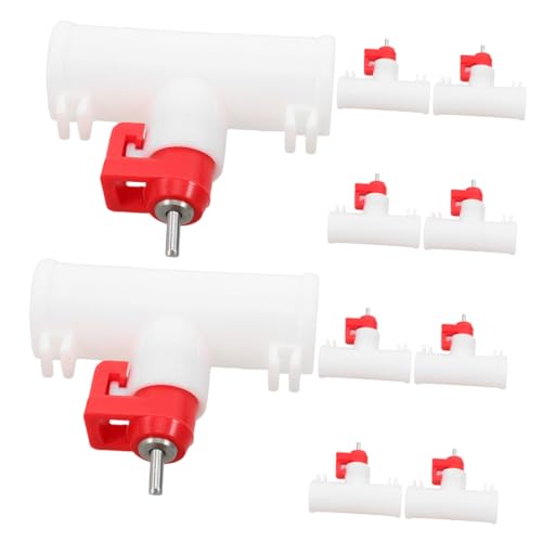 Abaodam 10 Stück Automatische Tränke für Hühner wasserspender für hühnerstall Hühnertränke aus Metall Geflügelwassernippel Kit Taube Tränke Wassernippel Kükentränke Polypropylen von Abaodam