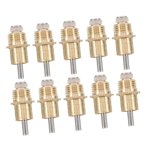 Abaodam 10 Stück Kaninchentrinker Automatische Hasennippeltränke Automatischer Trinknippel Für Kaninchen Kaninchenfutterspender Aus Metall Tiertrinker Kaninchen -heu -Feeder Kupfer Golden von Abaodam