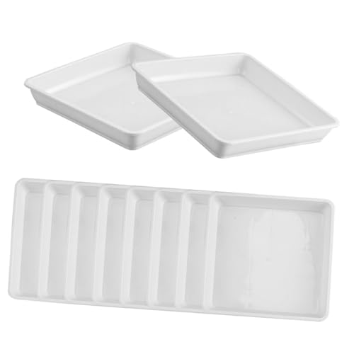 Abaodam 10 Stück Kunststoff Chassishalter Drainage Pflanzuntersetzer Pflanzschalen Und Untersetzer Für Topfpflanzen Blumentopfschalen Wachsende Quadratische Pflanzenuntersetzer Mit von Abaodam