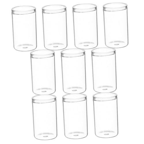 Abaodam 10 Stück Mini Glasflaschen Für Sukkulenten Vase Terrarium Reagenzgläser Für Blumen Mini Glasflaschen Kleine Glasflaschen Landschaftsflasche Ökologische Flaschen von Abaodam