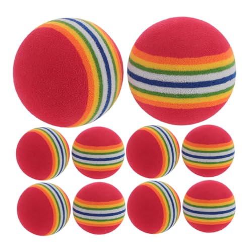Abaodam 10 Stück Regenbogenball für Haustiere Balljagdspielzeug für Katzen Kleines Zahnreinigungsspielzeug für Hunde Hundespielzeugbälle Hundespielzeugkugeln Seil Ball Hundespielzeug Eva Abaodam 10 Stück Regenbogenball für Haustiere Balljagdspielzeug für Katzen Kleines Zahnreinigungsspielzeug für Hunde Hundespielzeugbälle Hundespielzeugkugeln Seil Ball Hundespielzeug Eva von Abaodam