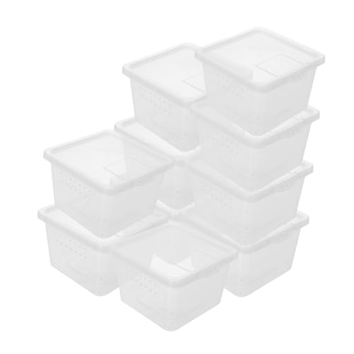 Abaodam 10 Stück Schildkröten Lebensraum Kunststoff Terrarium Reptilienzuchtgehege Reptilientank Cricket Keeper Cricket Käfig Eidechsenkäfig Reptilien Terrarium Reptilienbehälter Abaodam 10 Stück Schildkröten Lebensraum Kunststoff Terrarium Reptilienzuchtgehege Reptilientank Cricket Keeper Cricket Käfig Eidechsenkäfig Reptilien Terrarium Reptilienbehälter von Abaodam