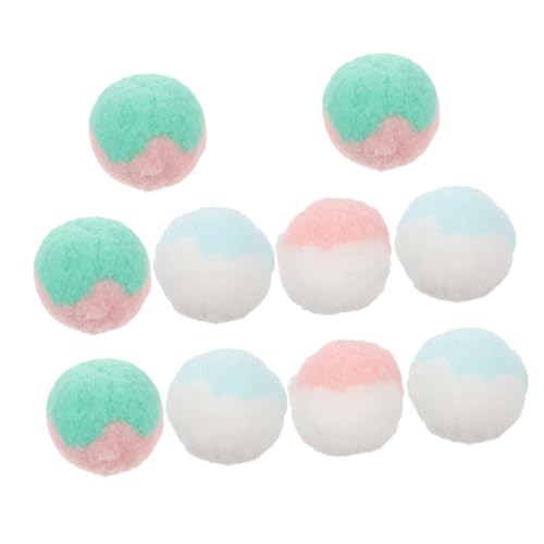 Abaodam 10 Stück Spielzeugball Doppelfarbe Fuzzy-bälle Für Katzen Kätzchen Katzenspielzeug Mit Beweglichem Ball Katzenministerspielzeug Für Katzen Plüsch Zufällige Farbe Abaodam 10 Stück Spielzeugball Doppelfarbe Fuzzy-bälle Für Katzen Kätzchen Katzenspielzeug Mit Beweglichem Ball Katzenministerspielzeug Für Katzen Plüsch Zufällige Farbe von Abaodam