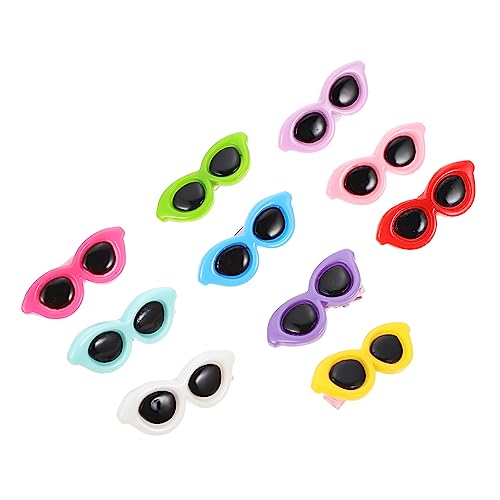Abaodam 10 Stück Teiliges Pet Haarschmuck Sonnenbrille Form Mischfarben Hund Haarspangen für Haustiere Niedliches und Zubehör für Hunde und Katzen Abaodam 10 Stück Teiliges Pet Haarschmuck Sonnenbrille Form Mischfarben Hund Haarspangen für Haustiere Niedliches und Zubehör für Hunde und Katzen von Abaodam