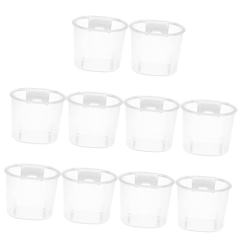 Abaodam 10 Stücke Hängende Vogelfutternäpfe aus Robustem Kunststoff Multifunktionale Futter und Wasserbehälter für Papageien und Sittiche Waschbar und Wiederverwendbar für Käfige Abaodam 10 Stücke Hängende Vogelfutternäpfe aus Robustem Kunststoff Multifunktionale Futter und Wasserbehälter für Papageien und Sittiche Waschbar und Wiederverwendbar für Käfige von Abaodam