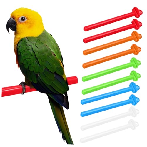 Abaodam 10stücke Teiliges Vogelkäfig Zubehör Bunte Sitzstangen Für Papageien Und Vögel Stabile Und Waschbare Kletterperchen Zur Krallenpflege Installieren Und Langlebig Abaodam 10stücke Teiliges Vogelkäfig Zubehör Bunte Sitzstangen Für Papageien Und Vögel Stabile Und Waschbare Kletterperchen Zur Krallenpflege Installieren Und Langlebig von Abaodam