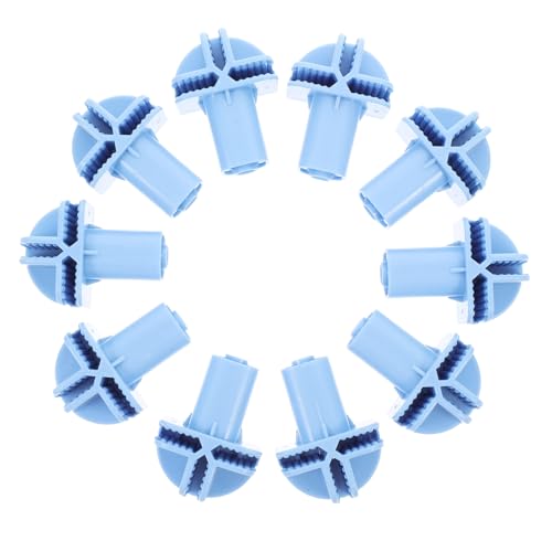 Abaodam 10 Stück Zubehör Für Katzenkäfigrollen Radsockelhülsen Adapter Für Rollen Adapter Für Rollen Ersatz Spinnerräder Lenkrollenhülsen Kleine Käfigräder Himmelblau von Abaodam