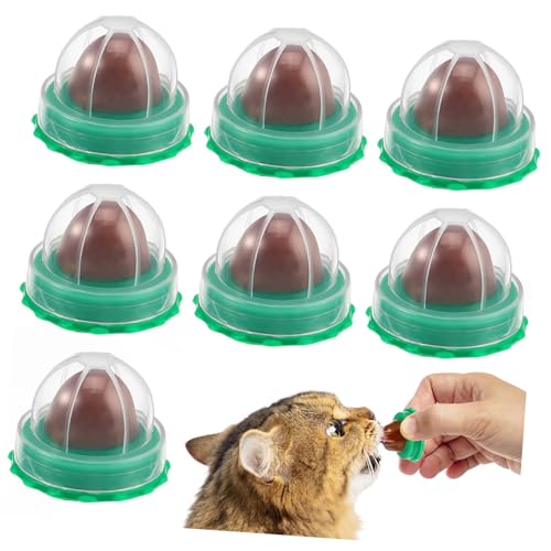 Abaodam 10Stücke Katzenminze Lick Ball Snacks Leckere Katzenleckereien Für Katzen Und Kätzchen Zufälliger Geschmack von Abaodam