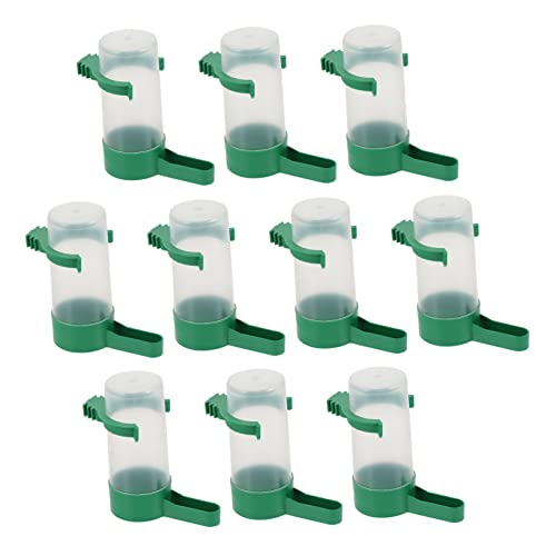 Abaodam 10Stücke Vogel Selbsttrinker Automatischer Wasserspender Für Haustiere Hängendes Wassersystem Für Papageien Und Tauben Pro Trinkflasche von Abaodam