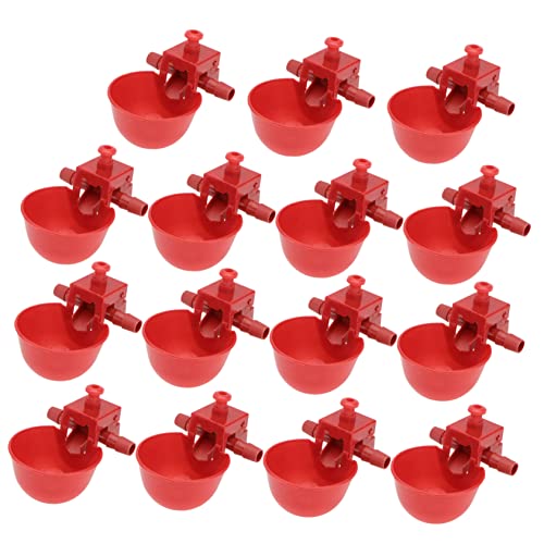 Abaodam 15 Stück Teiliges Automatische Geflügeltränke mit Einstellbarem Wasserfluss Rote Kükentränke Robustem Material für und Gewerbegeflügelhaltung Geeignet für Tauben Zufällige Farbe Abaodam 15 Stück Teiliges Automatische Geflügeltränke mit Einstellbarem Wasserfluss Rote Kükentränke Robustem Material für und Gewerbegeflügelhaltung Geeignet für Tauben Zufällige Farbe von Abaodam