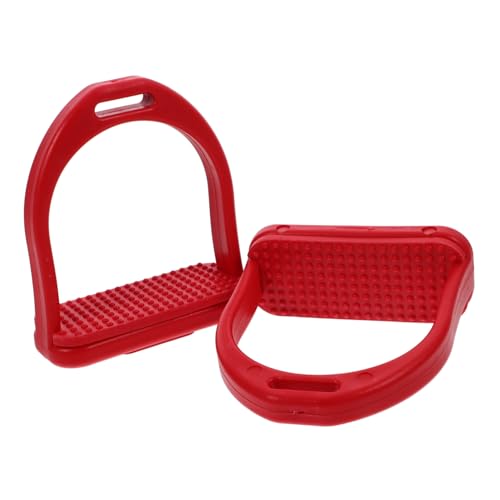 Abaodam 1Paar Reitsteigbügel Pom Flexibles Sattel Zubehör Für Pferde Ergonomisches Design Und Langlebig Für Englischreiten Kleine von Abaodam